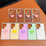 Custodia IMD Love Heart con strass per Samsung Galaxy A57 e A37 5G