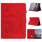 Custodia tablet in pelle con stampa rilievo Farfalla
