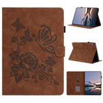 Custodia tablet in pelle con stampa rilievo Farfalla