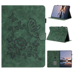 Custodia tablet in pelle con stampa rilievo Farfalla