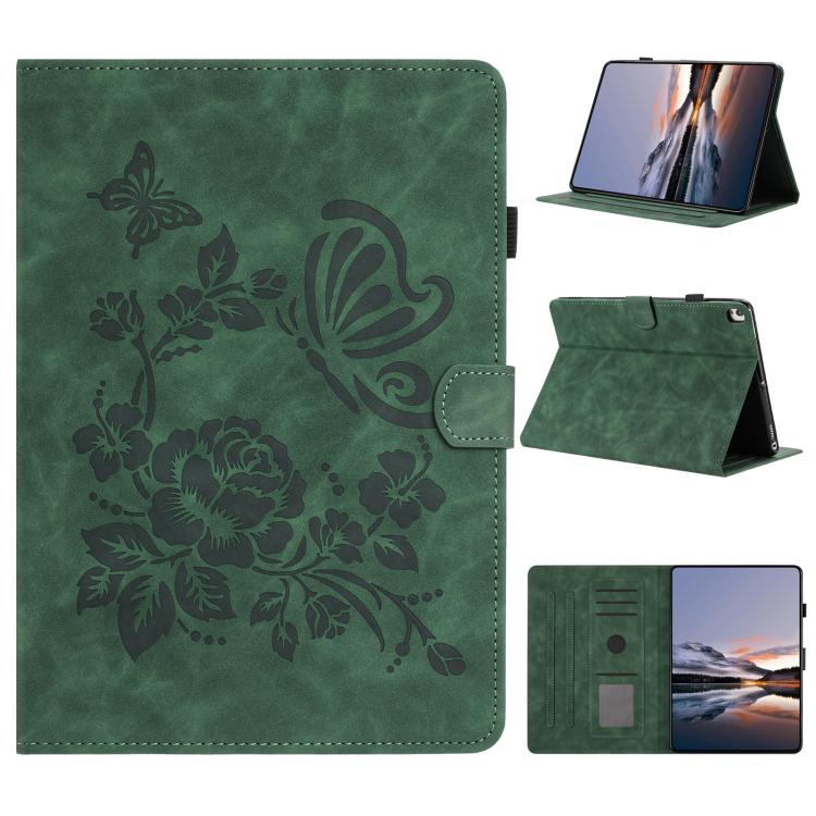 Custodia tablet in pelle con stampa rilievo Farfalla