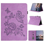 Custodia tablet in pelle con stampa rilievo Farfalla
