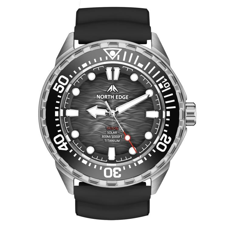 Orologio subacqueo North Edge Triton-Ti in titanio solare
