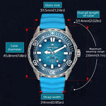 Orologio subacqueo North Edge Triton-Ti in titanio solare