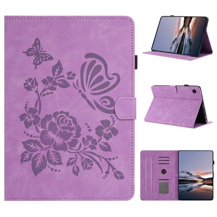 Custodia per tablet in pelle con stampa a rilievo Farfalla per Samsung Galaxy