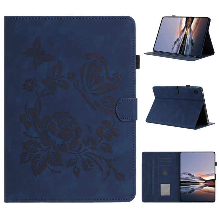 Custodia per tablet in pelle con stampa a rilievo Farfalla per Samsung Galaxy