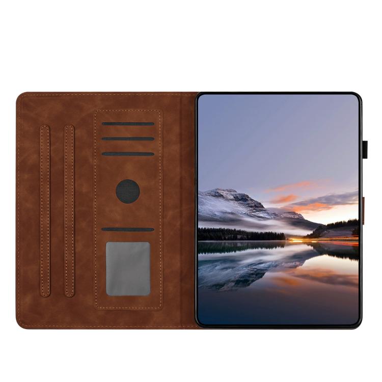 Custodia per tablet in pelle con stampa a rilievo Farfalla per Samsung Galaxy