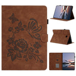 Custodia tablet in pelle con stampa a rilievo per Samsung Galaxy Tab S5e 10.5, A