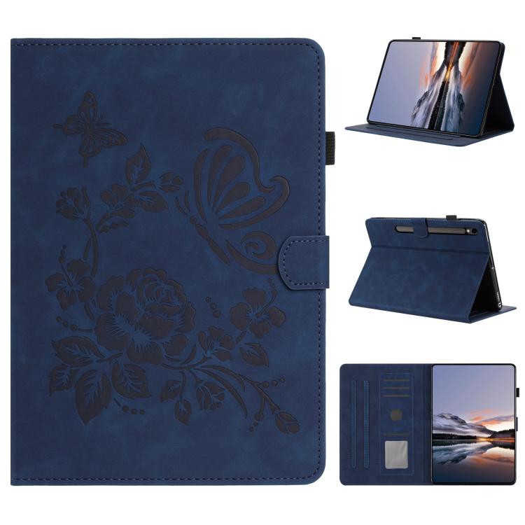 Custodia per tablet in pelle con stampa a rilievo Farfalla per Samsung Galaxy