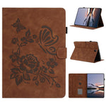 Custodia tablet in pelle con stampa a rilievo per Samsung Galaxy Tab S5e 10.5, A
