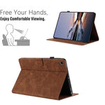 Custodia tablet in pelle con stampa a rilievo per Samsung Galaxy Tab S5e 10.5, A