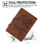 Custodia tablet in pelle con stampa a rilievo per Samsung Galaxy Tab S5e 10.5, A