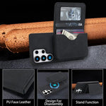 Portafoglio magnetico staccabile in similpelle con protezione RFID per Samsung
