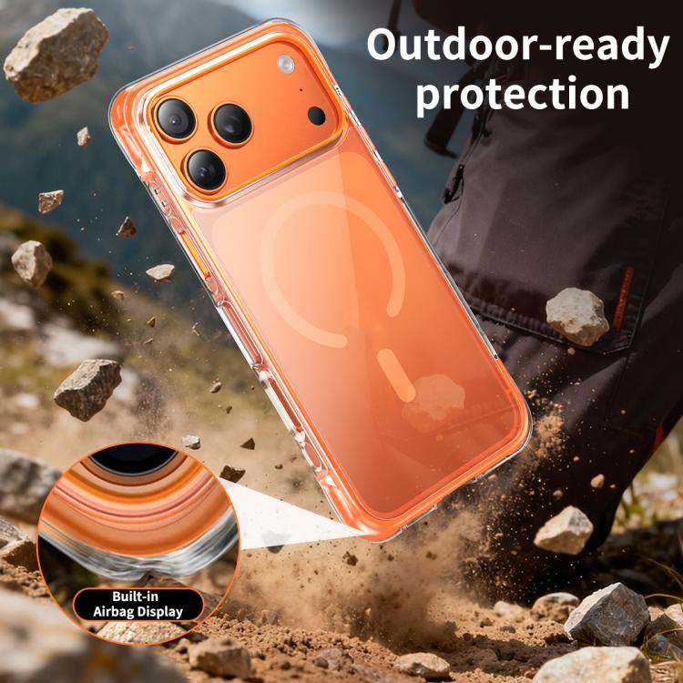 Custodia per telefono antiurto in TPU + acrilico con airbag sottovuoto e magnete, For iPhone 17 Pro Max, For iPhone 17 Pro, For iPhone 17