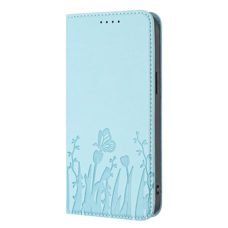 Custodia magnetica per telefono in ecopelle con motivo tulipani e farfalle., For iPhone 16, For iPhone 15 Pro Max