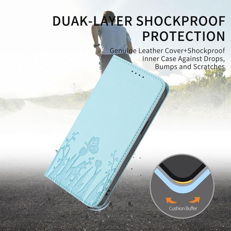Custodia magnetica per telefono in ecopelle con motivo tulipani e farfalle., For iPhone 16, For iPhone 15 Pro Max