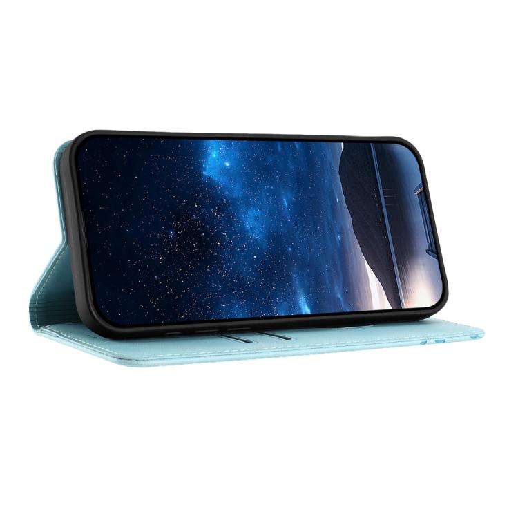 Custodia magnetica per telefono in ecopelle con motivo tulipani e farfalle., For iPhone 14 Pro Max, For iPhone SE 2022 / SE 2020 / 7 / 8
