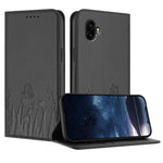 Custodia magnetica in ecopelle con motivo tulipani e farfalle per Samsung Galaxy