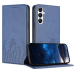 Custodia magnetica in ecopelle con motivo tulipani per Samsung Galaxy A05s e A15