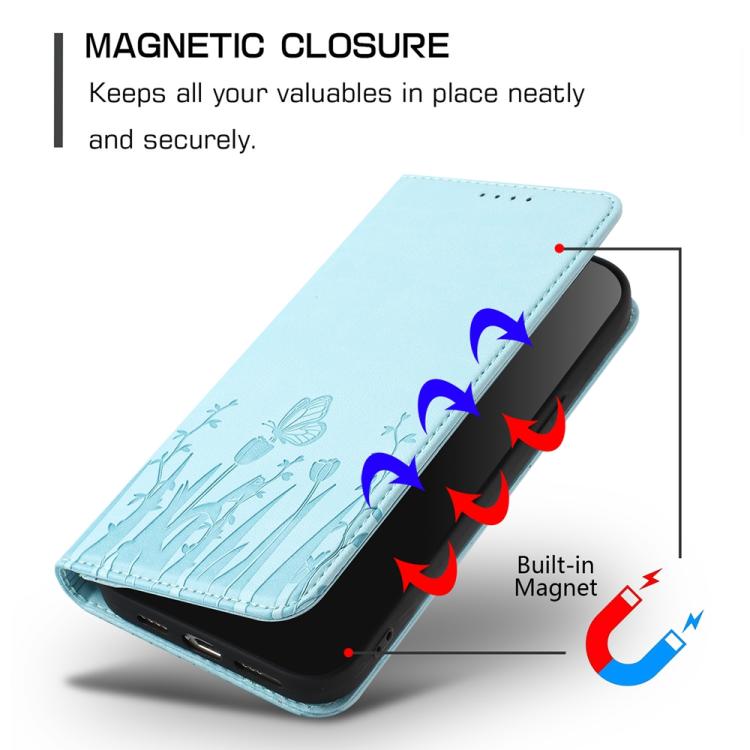 Custodia magnetica in ecopelle con motivo tulipani per Samsung Galaxy A33 5G