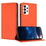 Custodia magnetica in ecopelle con motivo tulipani per Samsung Galaxy A33 5G