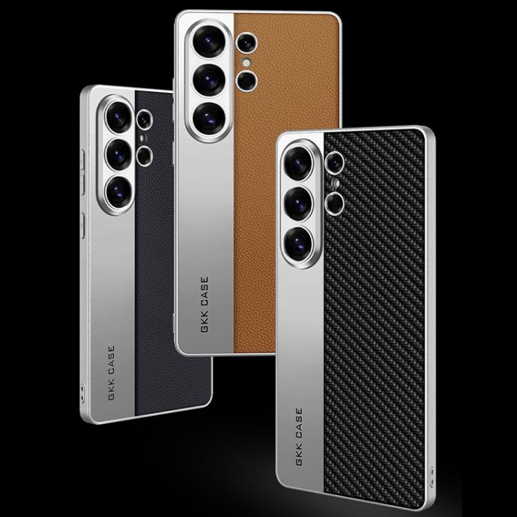 Custodia in pelle placcata opaca a copertura totale per Samsung Galaxy S26, S25