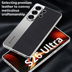 Custodia in pelle placcata opaca a copertura totale per Samsung Galaxy S26, S25