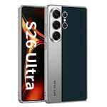 Custodia in pelle placcata opaca a copertura totale per Samsung Galaxy S26, S25