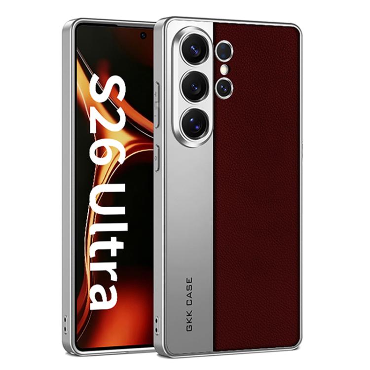 Custodia in pelle placcata opaca a copertura totale per Samsung Galaxy S26, S25