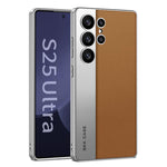 Custodia in pelle placcata opaca a copertura totale per Samsung Galaxy S26, S25