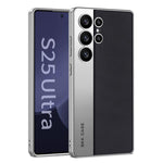 Custodia in pelle placcata opaca a copertura totale per Samsung Galaxy S26, S25