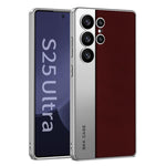Custodia in pelle placcata opaca a copertura totale per Samsung Galaxy S26, S25