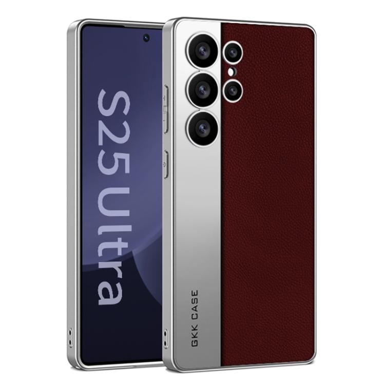 Custodia in pelle placcata opaca a copertura totale per Samsung Galaxy S26, S25