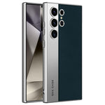 Custodia in pelle placcata opaca a copertura totale per Samsung Galaxy S26, S25