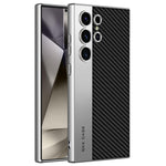 Custodia in pelle placcata opaca a copertura totale per Samsung Galaxy S26, S25