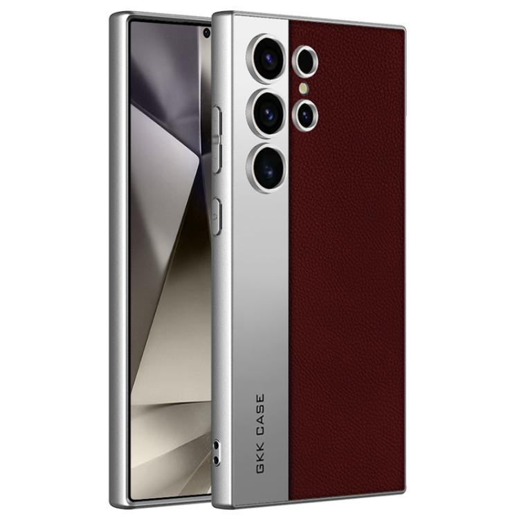 Custodia in pelle placcata opaca a copertura totale per Samsung Galaxy S26, S25