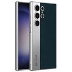 Custodia in pelle placcata opaca a copertura totale per Samsung Galaxy S26, S25