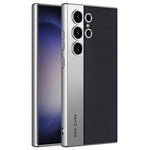 Custodia in pelle placcata opaca a copertura totale per Samsung Galaxy S26, S25