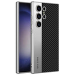 Custodia in pelle placcata opaca a copertura totale per Samsung Galaxy S26, S25