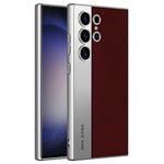 Custodia in pelle placcata opaca a copertura totale per Samsung Galaxy S26, S25