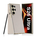 Custodia curva in pelle placcata per Samsung Galaxy S26 Ultra 5G senza penna