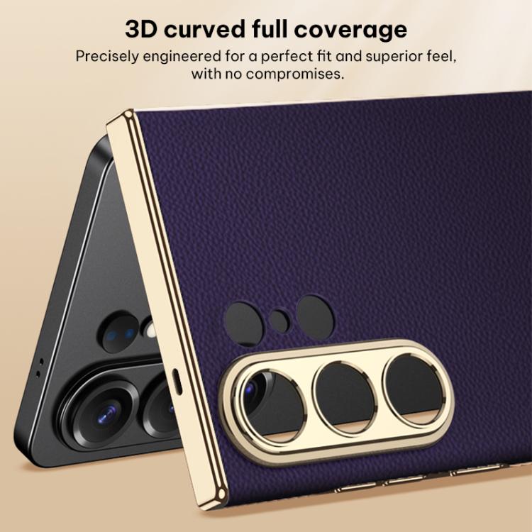 Custodia curva in pelle placcata per Samsung Galaxy S26 Ultra 5G senza penna
