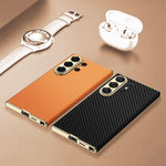 Custodia curva in pelle placcata per Samsung Galaxy S26 Ultra 5G senza penna