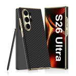 Custodia curva in pelle placcata per Samsung Galaxy S26 Ultra 5G senza penna