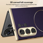 Custodia in pelle placcata con chiusura magnetica per Samsung Galaxy S26 Ultra