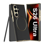 Custodia in pelle placcata con chiusura magnetica per Samsung Galaxy S26 Ultra