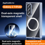 Custodia trasparente con magnete a doppio asse per Samsung Galaxy Z TriFold