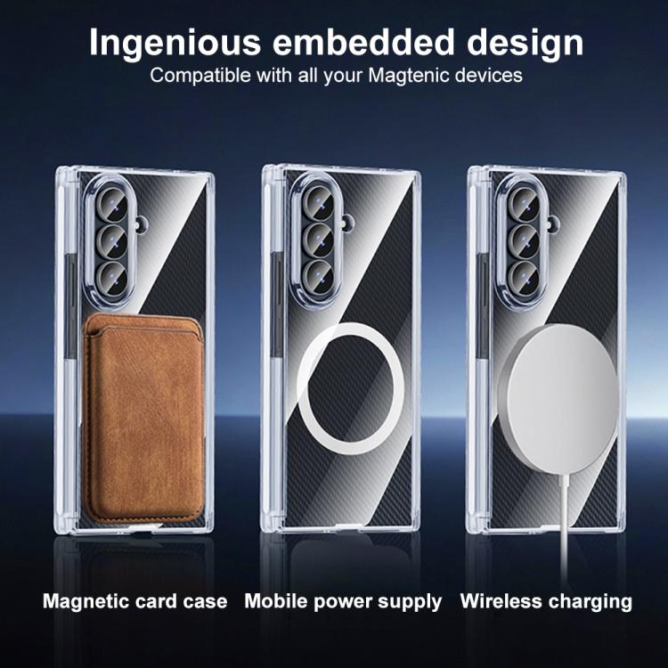 Custodia trasparente con magnete a doppio asse per Samsung Galaxy Z TriFold