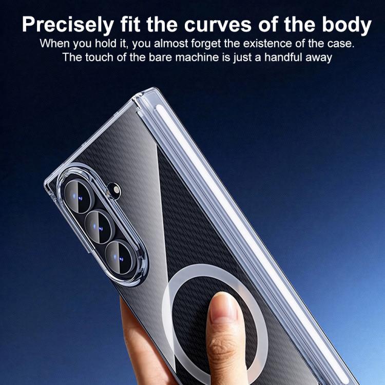 Custodia trasparente con magnete a doppio asse per Samsung Galaxy Z TriFold