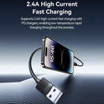 Cavo dati USB a 8 pin USAMS ricarica rapida 2,4A 1m